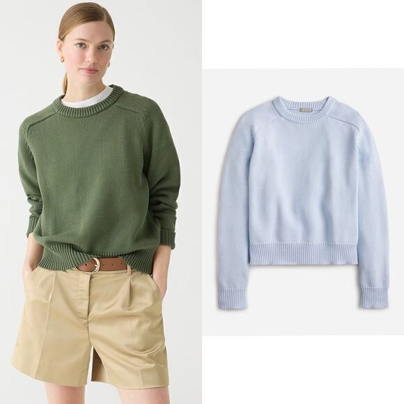 NWOT J. Crew Relaxed pullover sweater in light blue - Picture 1 of 10